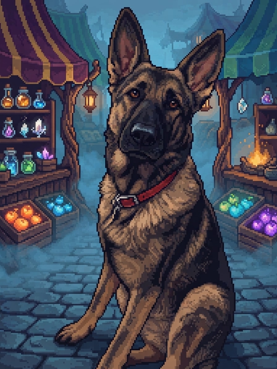 Pet generated in 8-bit Pixel Art