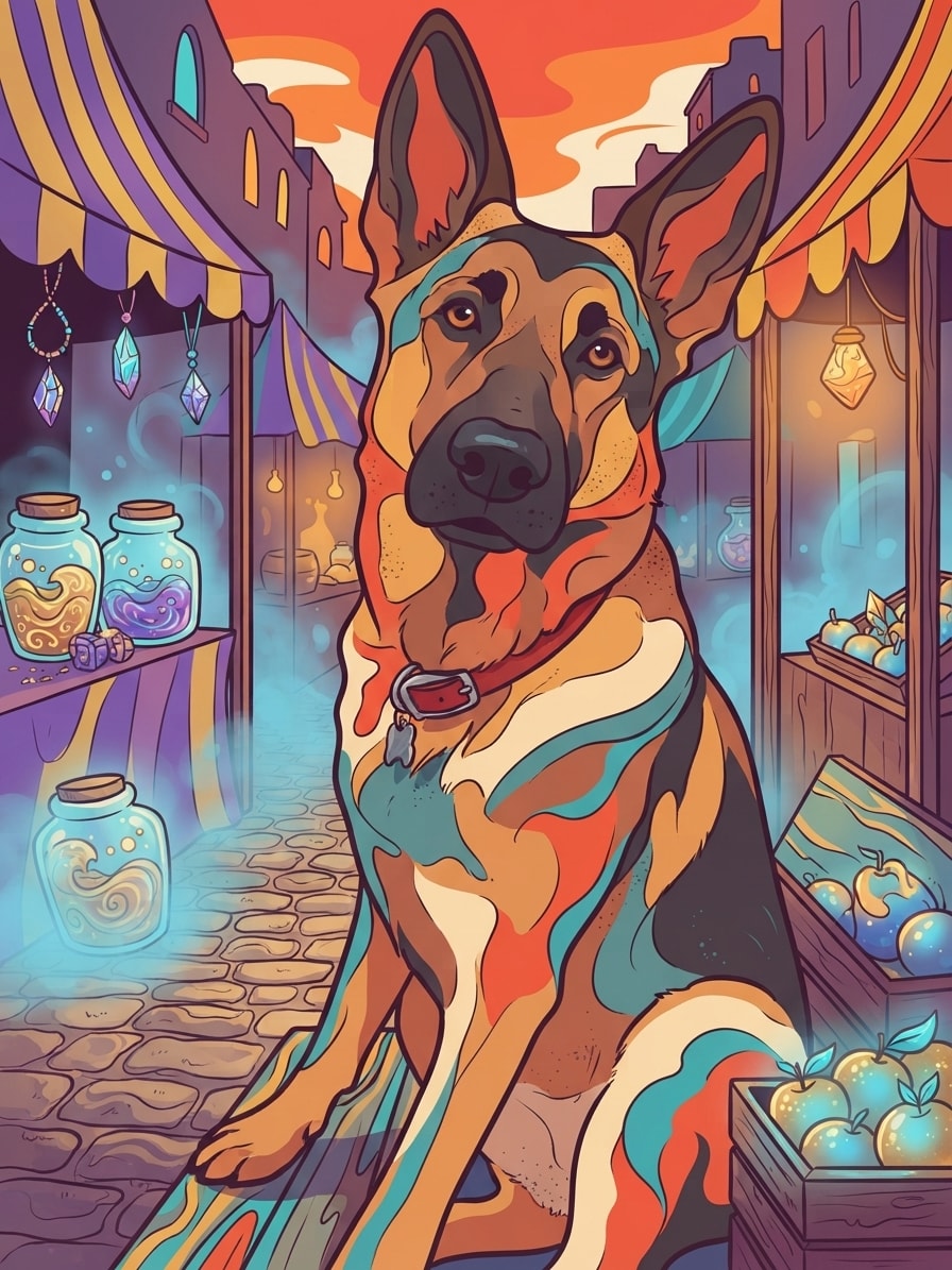 Pet generated in Sunset Acid Wave