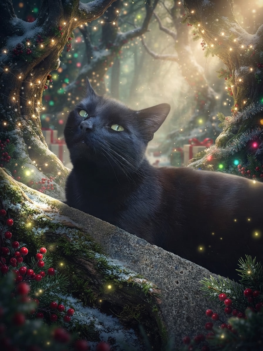 Pet generated in Christmas Glow