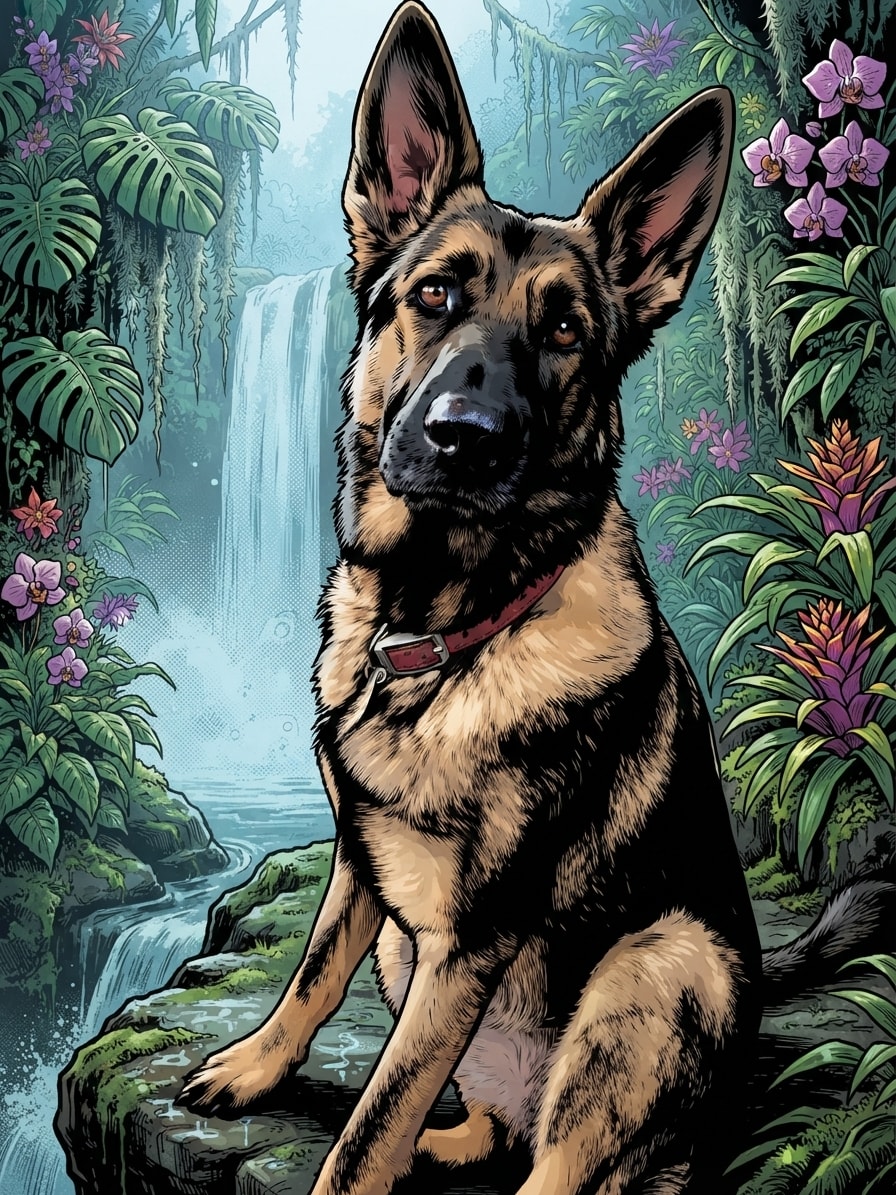 Pet generated in Comic Cover