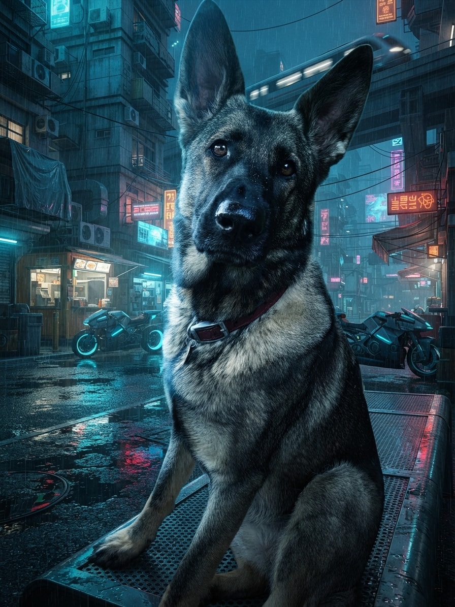 Pet generated in Blue Rain Noir